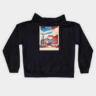 Tucson United States of America Tourism Vintage Poster Kids Hoodie